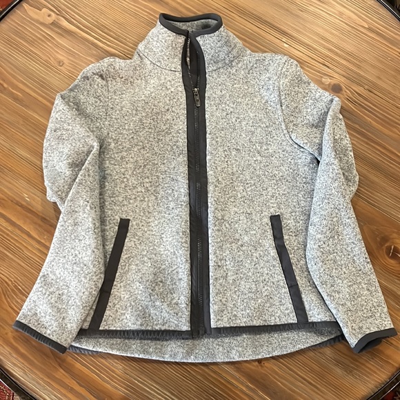 Lululemon Women Grey Fleece Jacket - Picture 2 of 4